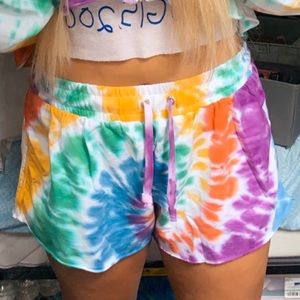 tie dye shorts
